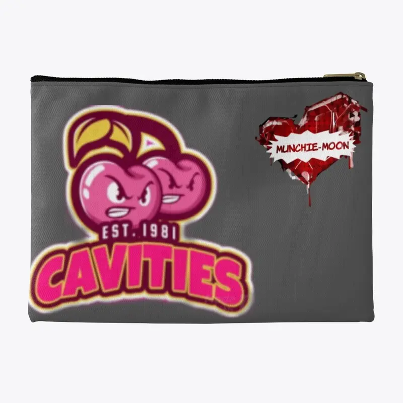 Cavities makeup bag